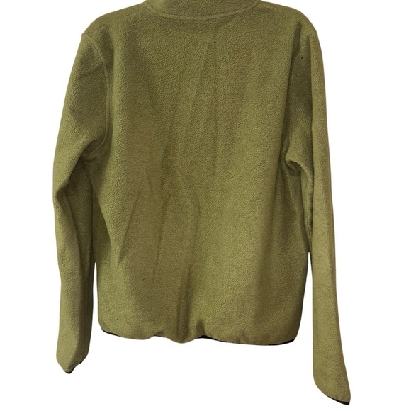 Wesc Olive Green Fleece Quarter Zip Pullover Jacket Women’s XL Men’s L Warm Cozy - Picture 3 of 14
